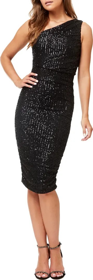 Love By Design Sequin One Shoulder Midi Dress | Nordstromrack | Nordstrom Rack