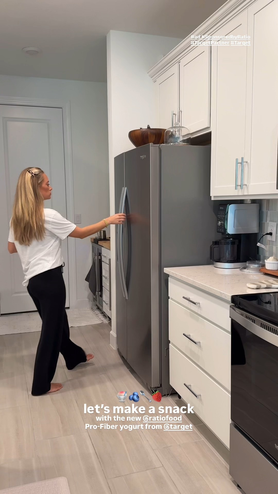 Let’s make a snack with the new @ratiofood Pro Fiber yogurt at @target! #ad #targetpartner 