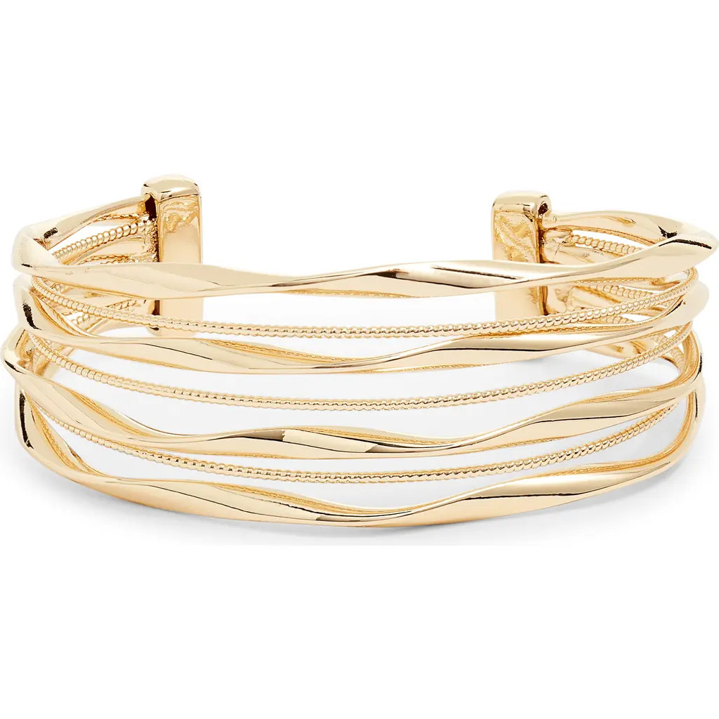 Nordstrom Layered Cuff Bracelet in Gold at Nordstrom | Nordstrom