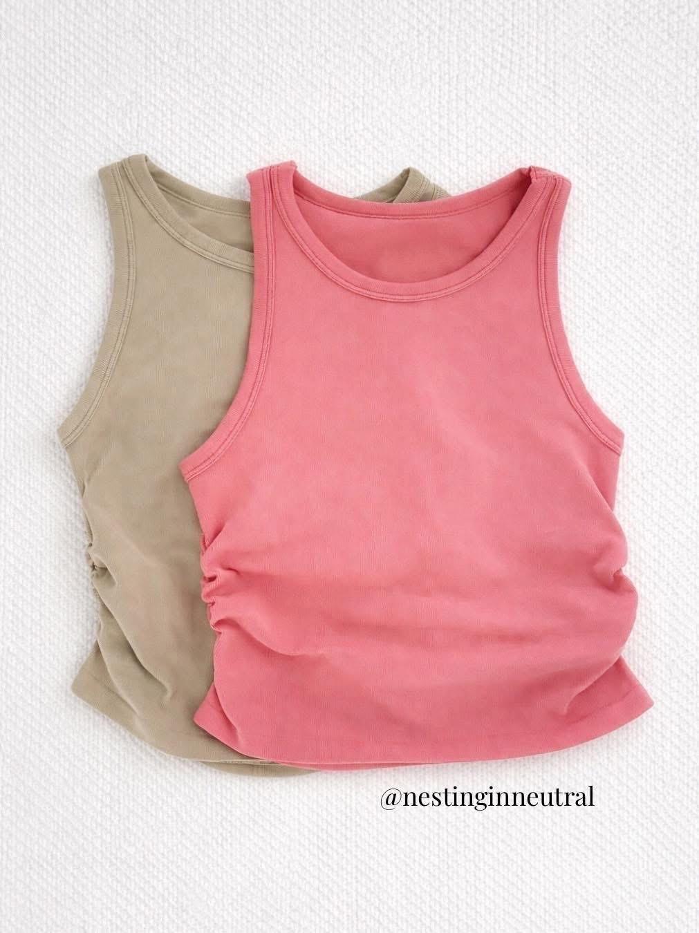 The most flattering tanks EVER- Perfect length for high waisted bottoms and check that ruching on the side! Snatches that waist!

#LTKActive #LTKSeasonal #LTKTravel