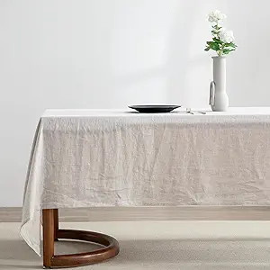 EVERLY100% Pure Linen Rectangle Tablecloths 60x132Inches for Dining,Buffet Parties,Picnic,Events,... | Amazon (US)
