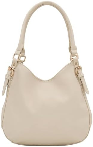 Lightweight 3 Compartment Faux Leather Medium Hobo Bag | Amazon (US)