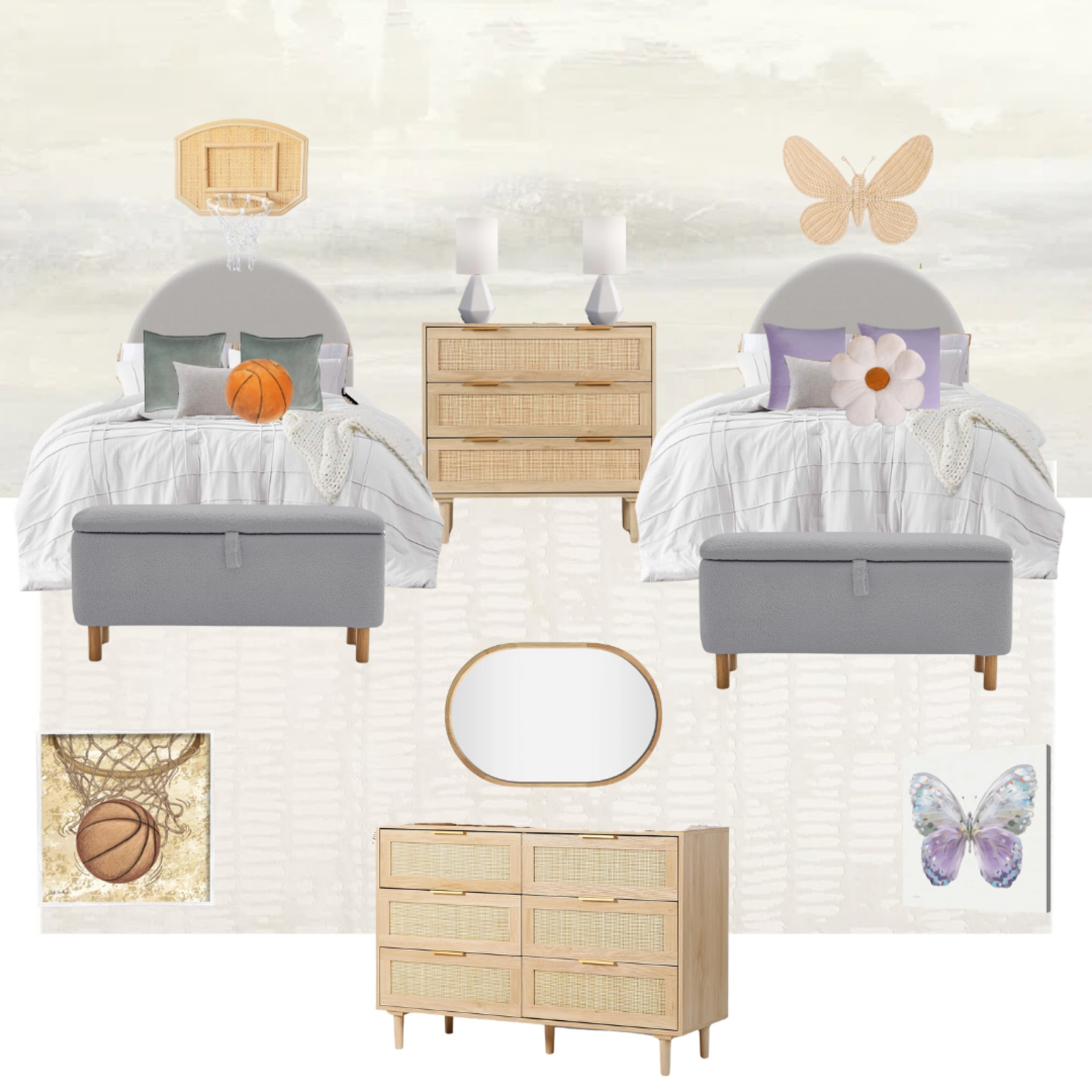 Shared boy and girl room. Shared brother and sister bedroom 

#LTKFamily #LTKHome #LTKKids