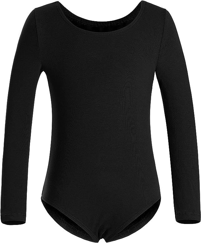 DANSHOW Girls' Team Basic Long Sleeve Leotard for Toddler Gymnastics Dance Ballet | Amazon (US)