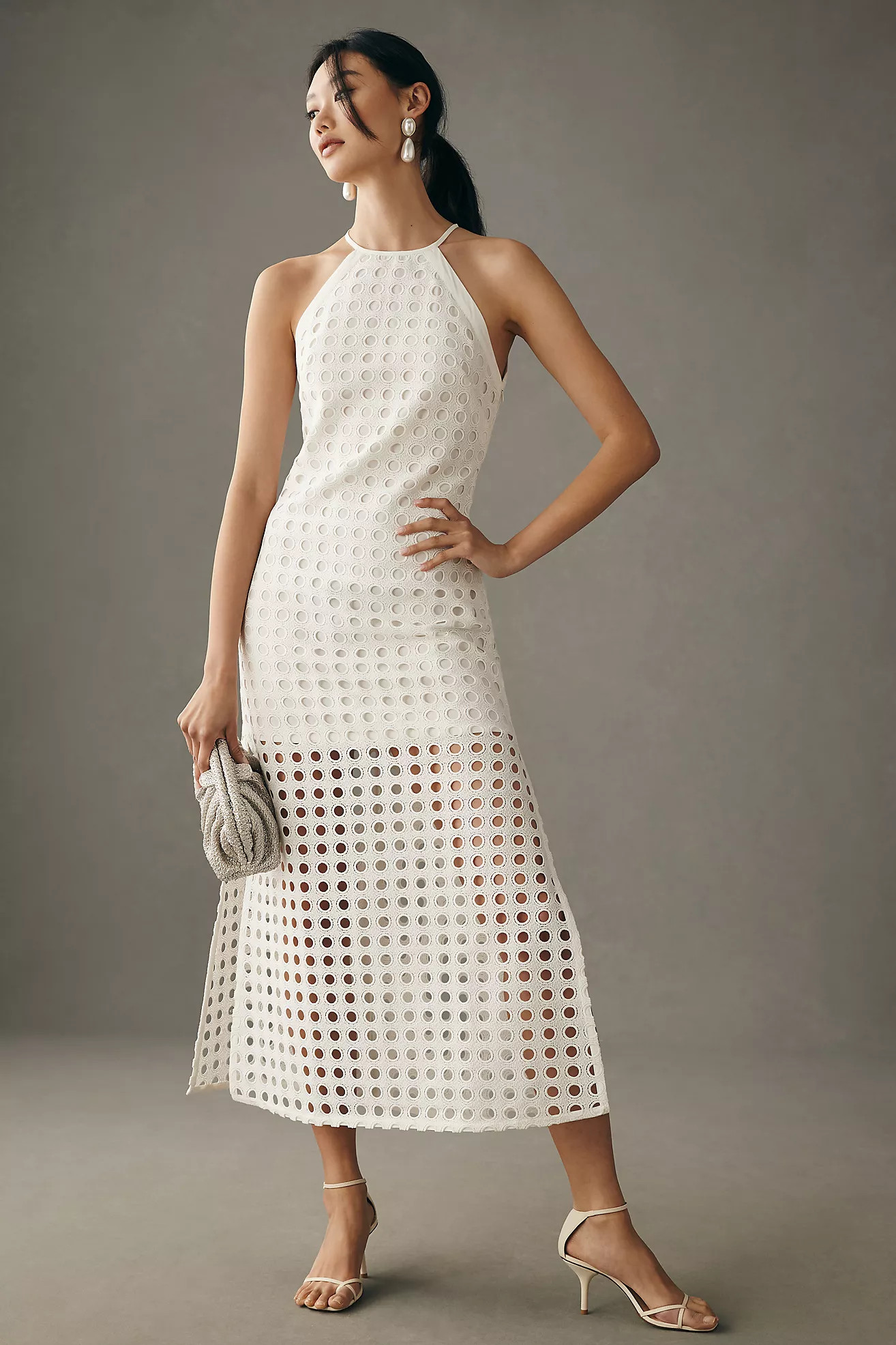 Vineet Bahl Halter Lace Dress | Anthropologie (US)