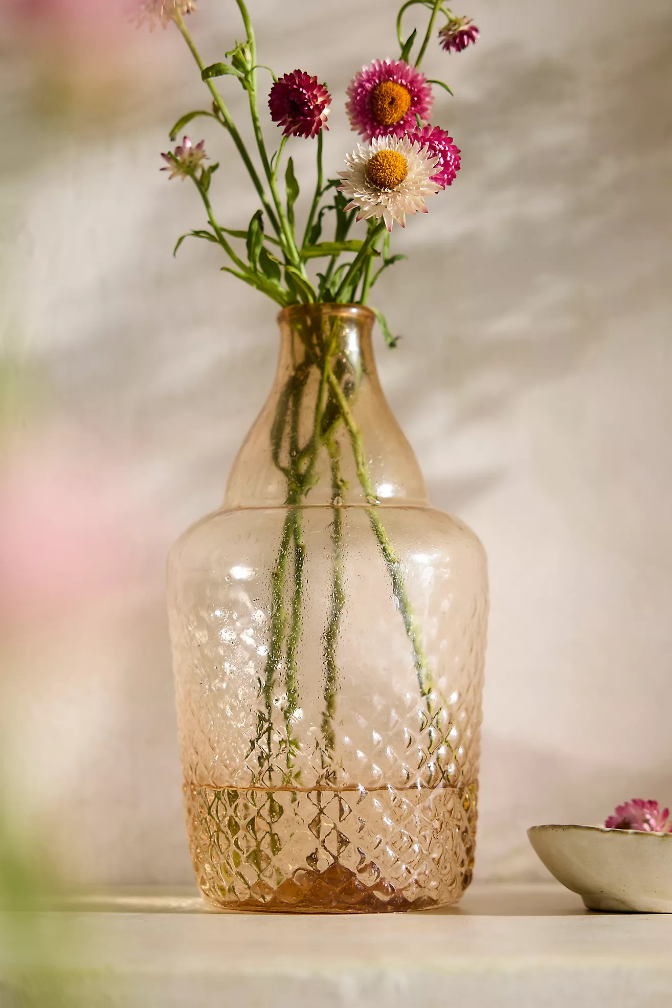 Dimpled Recycled Glass Vase | Anthropologie (US)