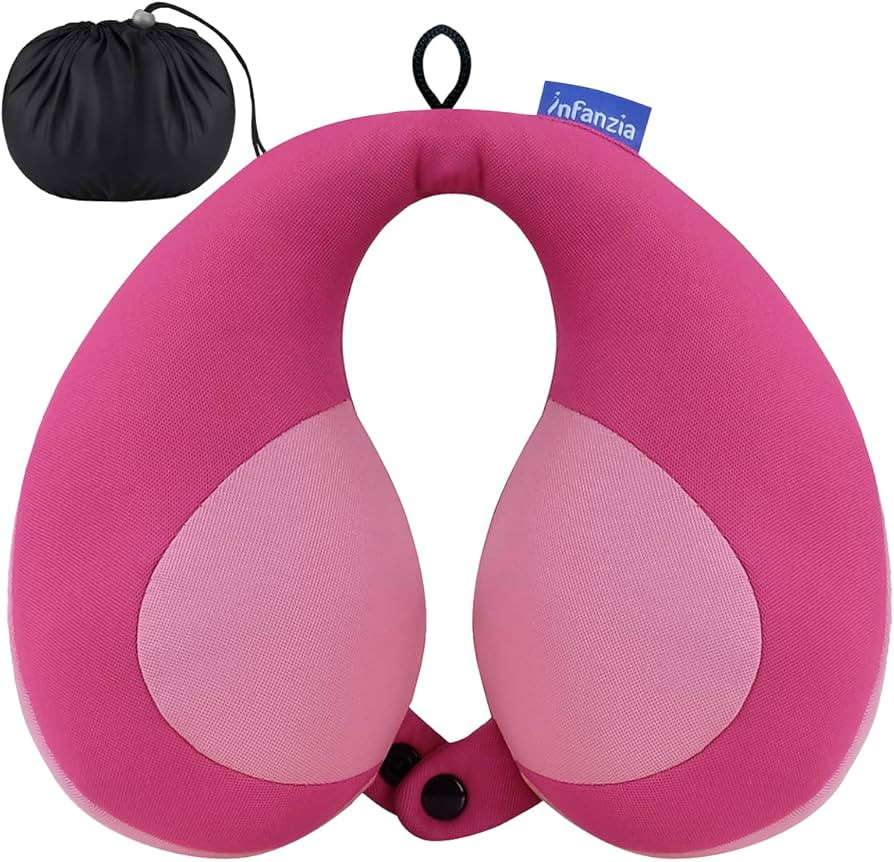 INFANZIA Kids Chin Supporting Travel Neck Pillow, Helps Support Head and Neck, Comfortably Design... | Amazon (US)