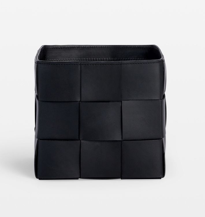 Woven Leather Basket | Rejuvenation