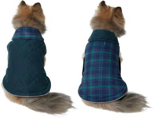 Frisco Mediumweight Reversible Dog & Cat Coat, Medium | Chewy