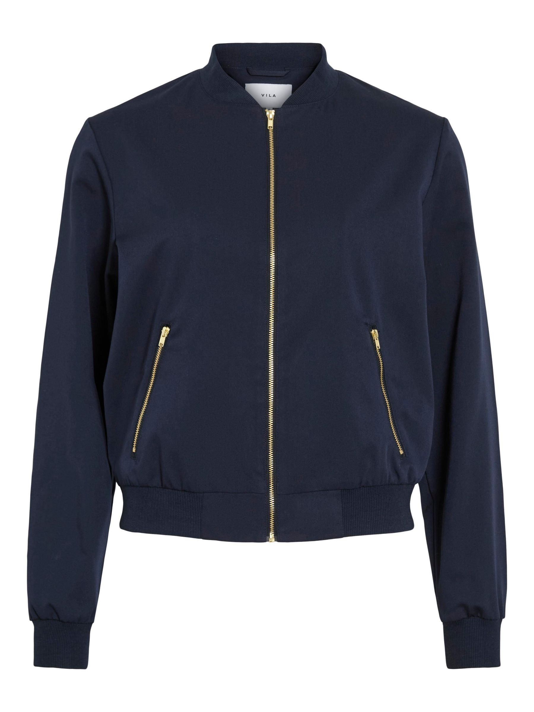 VIBUBBLE REISSVERSCHLUSS BOMBERJACKE | Blau | VILA® | Vila.com