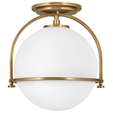 Hinkley Somerset 11 1/2"W Heritage Brass LED Ceiling Light - #407G0 | Lamps Plus | Lamps Plus
