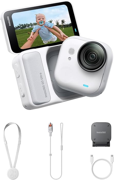 Insta360 GO Ultra - Small 4K Vlogging Camera, Hands-Free, POV Cam, 1/1.28" Sensor, 53g Lightweigh... | Amazon (US)