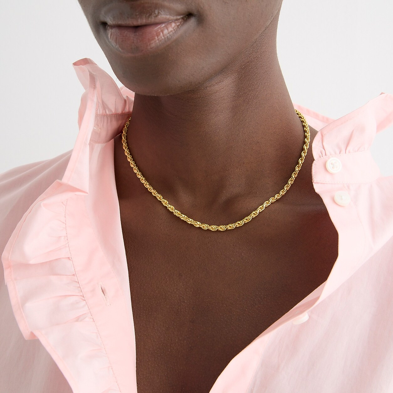 Gold-tone rope chain necklace | J. Crew US