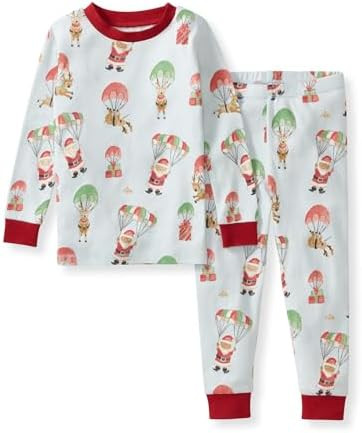 Burt's Bees Baby Girls' Pajamas, 2-Piece Long Sleeve Tee and Pants Organic Cotton PJ Set | Amazon (US)