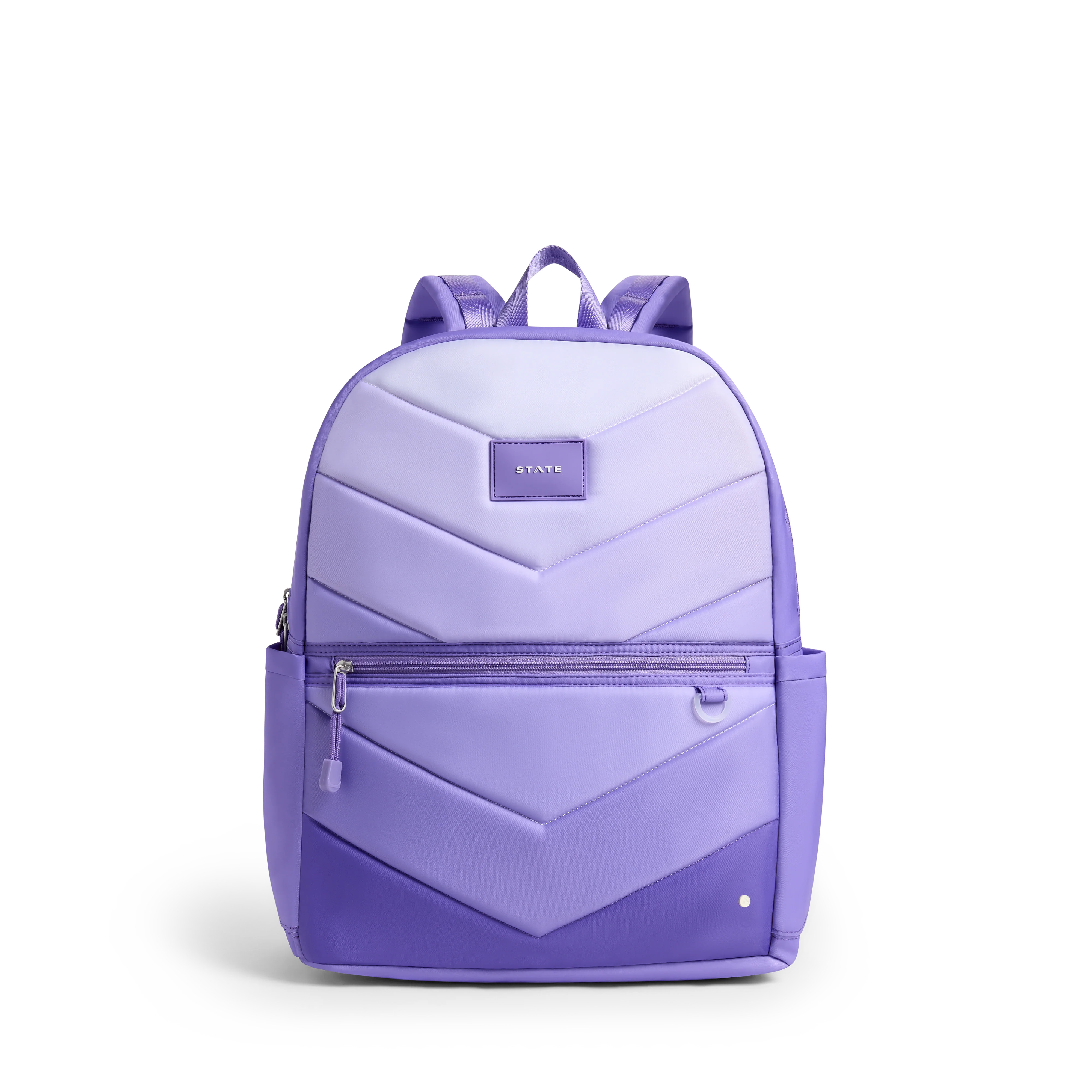 STATE Bags | Kane Kids Large Backpack Nylon Puffer Lilac Chevron | STATE Bags