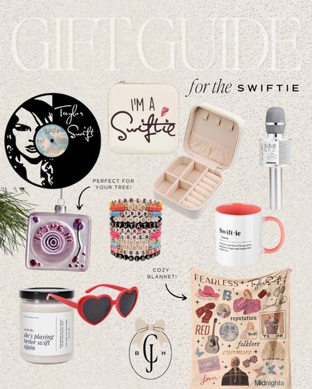 Unique gift ideas for the Taylor Swift fan! #cellajaneblog #taylorswift #giftguide

#LTKGiftGuide #LTKHoliday