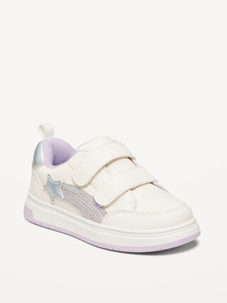 Faux-Leather Double-Strap Sneakers for Toddler Girls | Old Navy (US)