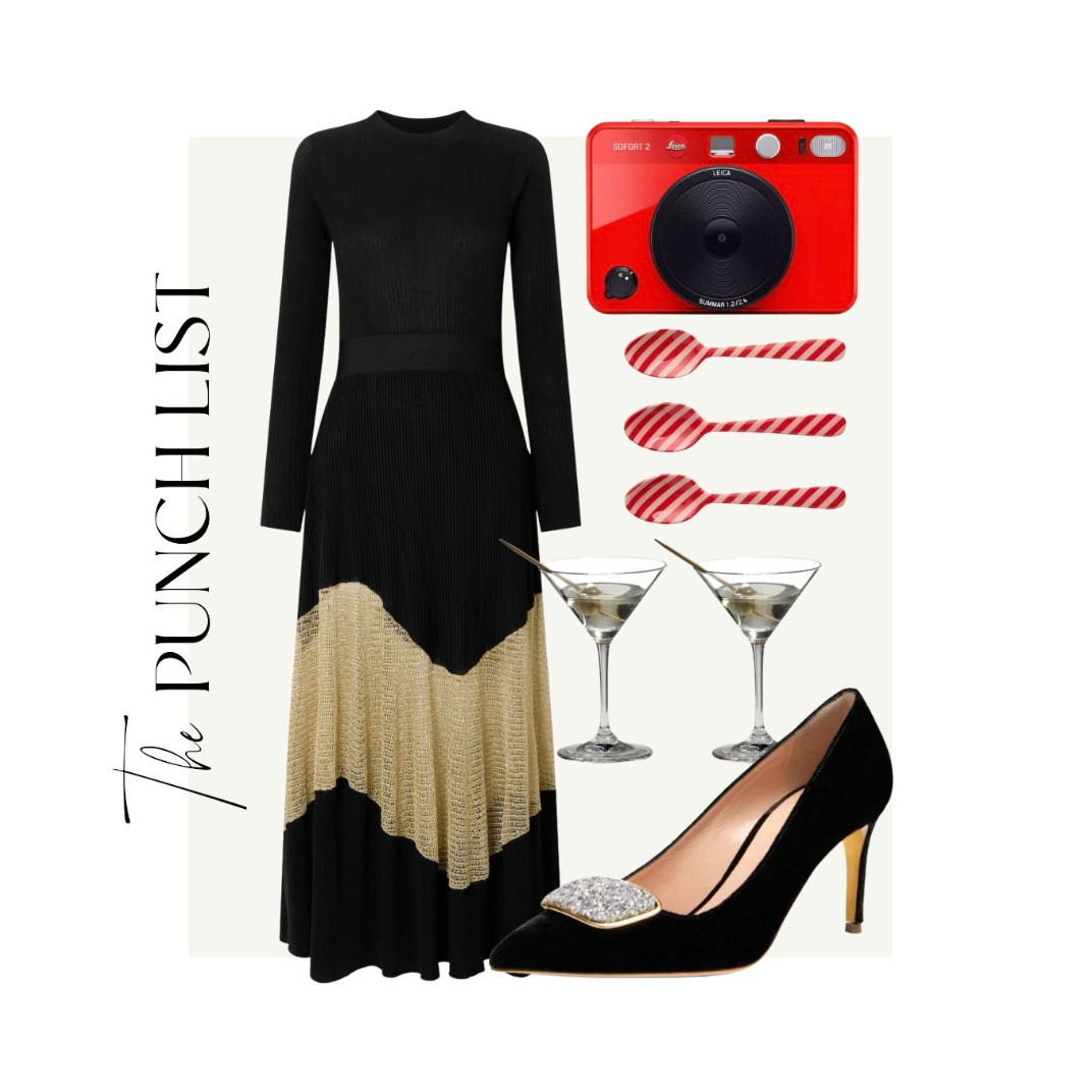 THE PUNCH LIST 🎄❤️  My top holiday picks including a holiday dress, candy cane spoons, martini glasses (a great gift for hostess!), a shiny top and more gift ideas. 

 #LTKGiftGuide #LTKHoliday