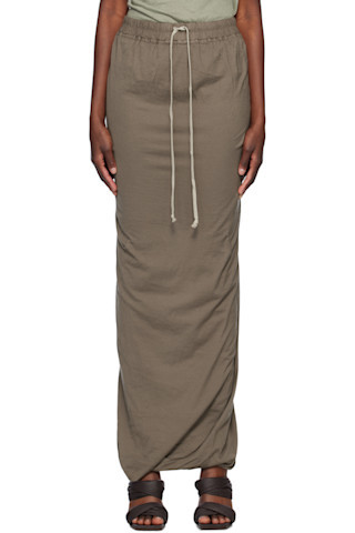 Gray Hollywood Pull On Pillar Maxi Skirt | SSENSE