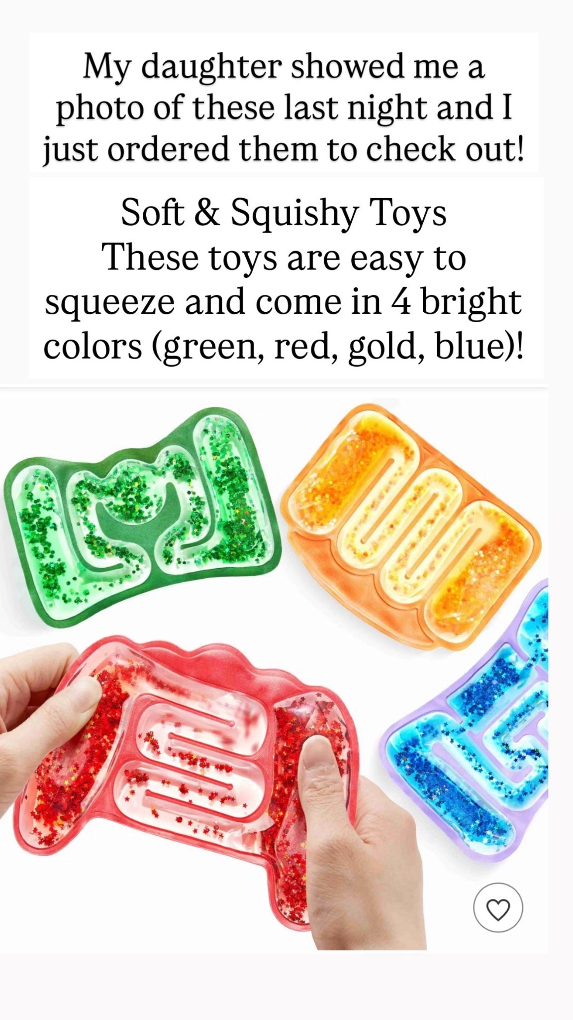 Soft & Squishy Fun: These 7.5-inch toys are super easy to squeeze and give that perfect sensory feel with every squish. Comes in 4 bright colors (green, red, gold, blue) to keep playtime fun and engaging.

#LTKKids