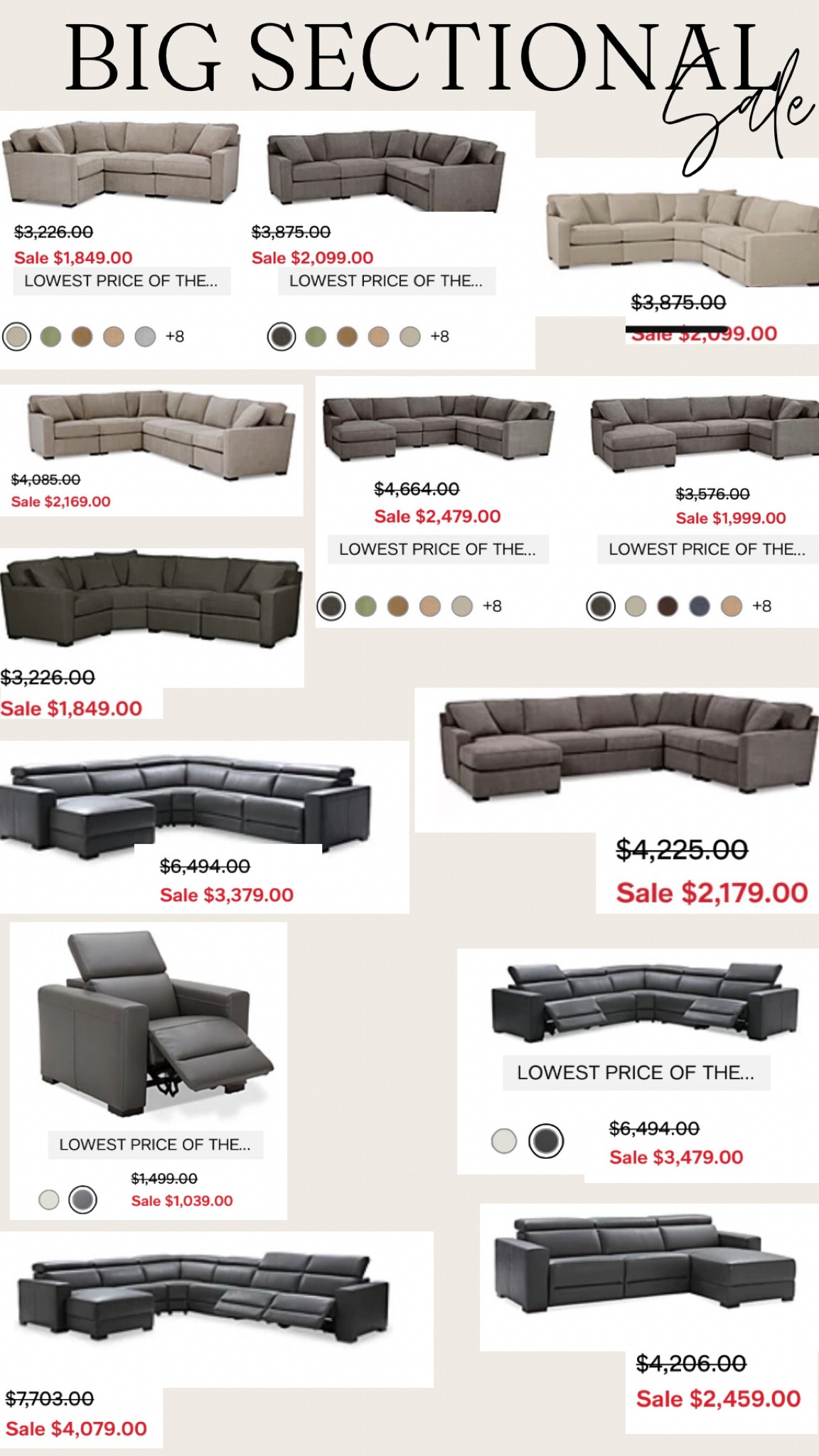 AMAZING SECTIONAL/furniture sale‼️

Dive into these unbeatable deals on sectional couches! 🛋️ Create the perfect cozy corner for family gatherings, movie nights, or just sprawling out in style. By adding a sectional to your space it offers not just a seat, but a welcoming embrace that marries luxury with comfort. Whether you're a fan of sleek modern designs or timeless classic pieces, there are so many amazing options that have the perfect sectional to harmonize with your living space. Don't miss out on these amazing deals to upgrade your lounge game to the next level! #SectionalSanctuary #ComfortCorner #DealReveal

#LTKSale #LTKhome #LTKsalealert