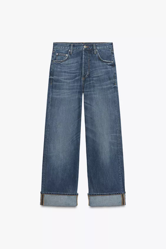 ZW COLLECTION LOW-RISE BAGGY JEANS | Zara Canada