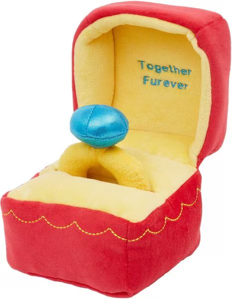 FRISCO Valentine Ring 2-in-1 Plush Squeaky Dog Toy, Small - Chewy.com | Chewy.com