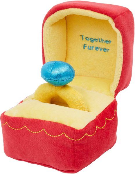 Frisco Valentine Ring 2-in-1 Plush Squeaky Dog Toy, Small | Chewy.com