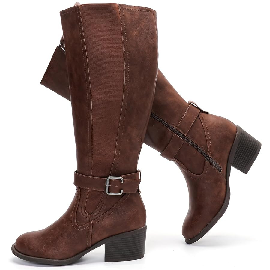 Luoika Women's Extra Wide Calf Knee High Boots, Wide Width Winter Tall Boots. | Amazon (US)