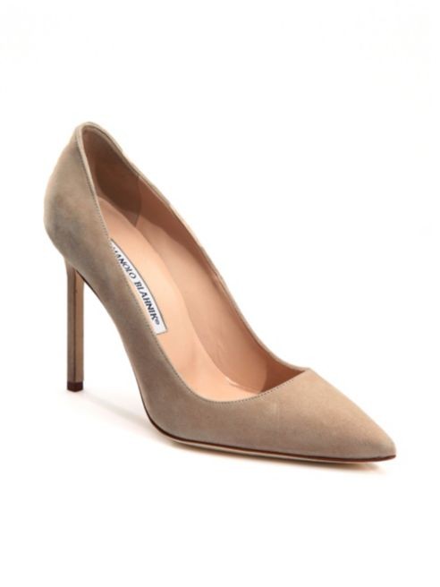 Manolo Blahnik - BB 105 Suede Point Toe Pumps | Saks Fifth Avenue