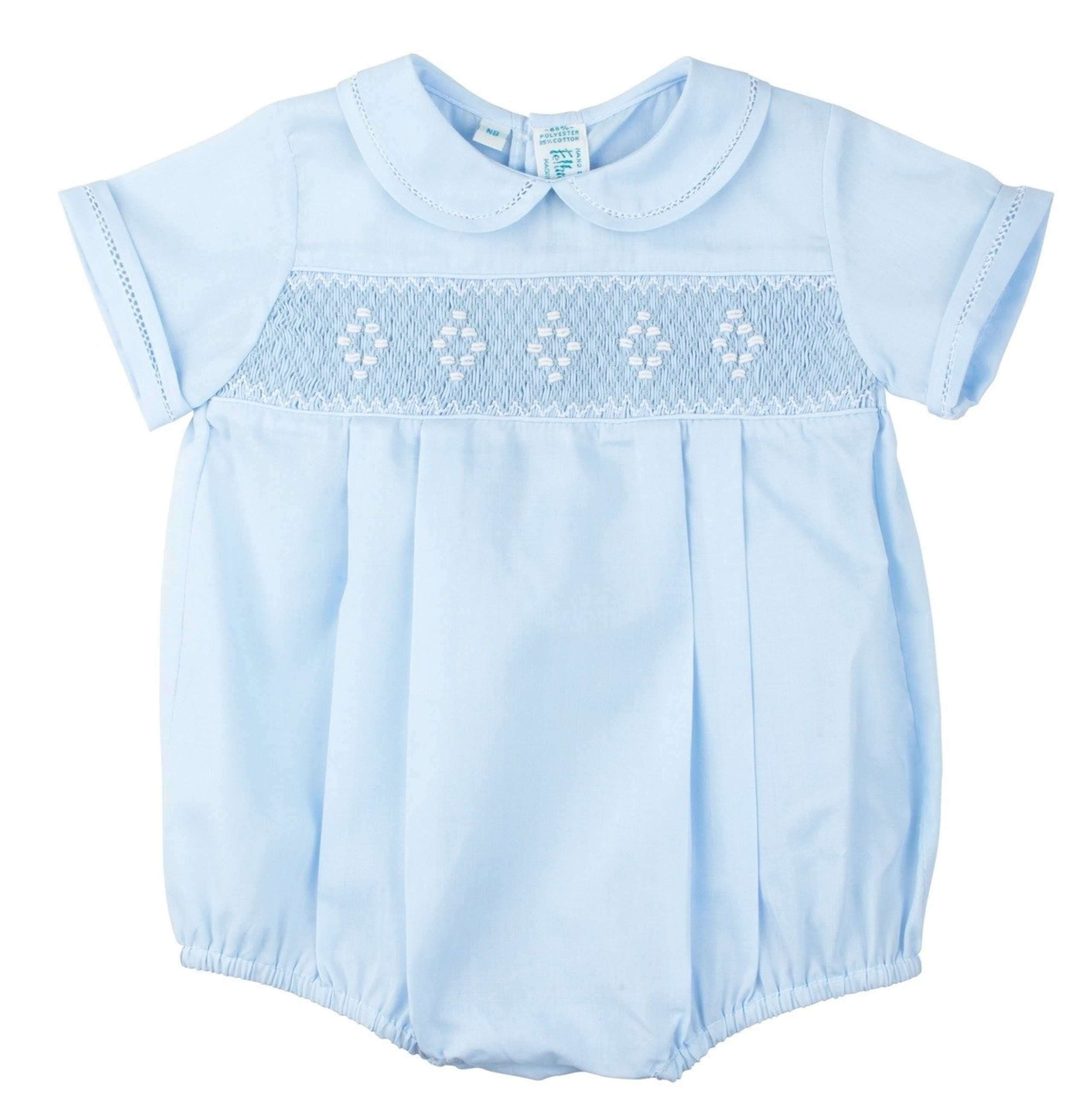 Smocked Embroidered Diamond Creeper | Feltman Brothers