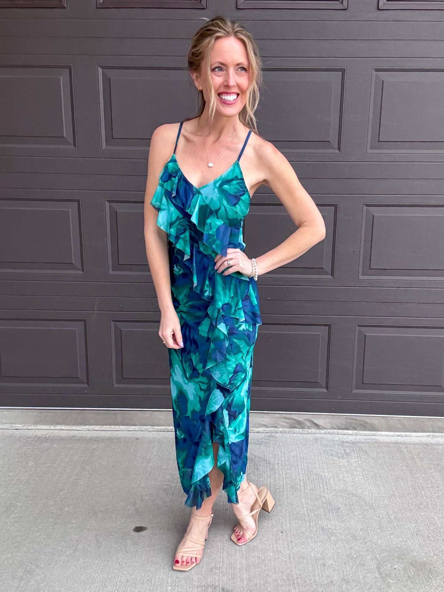 This green and blue floral print ruffle maxi dress is so cute! 💚 Wouldne great as a wedding guest dress or for any events this spring and summer! Wearing a small.

As an Amazon Influencer I earn commission on qualifying purchases.

Wedding guest dress, mom style, spring fashion, green maxi dress, dress with ruffles, spring outfit idea 

#LTKOver40 #LTKootd #LTKMidsize
