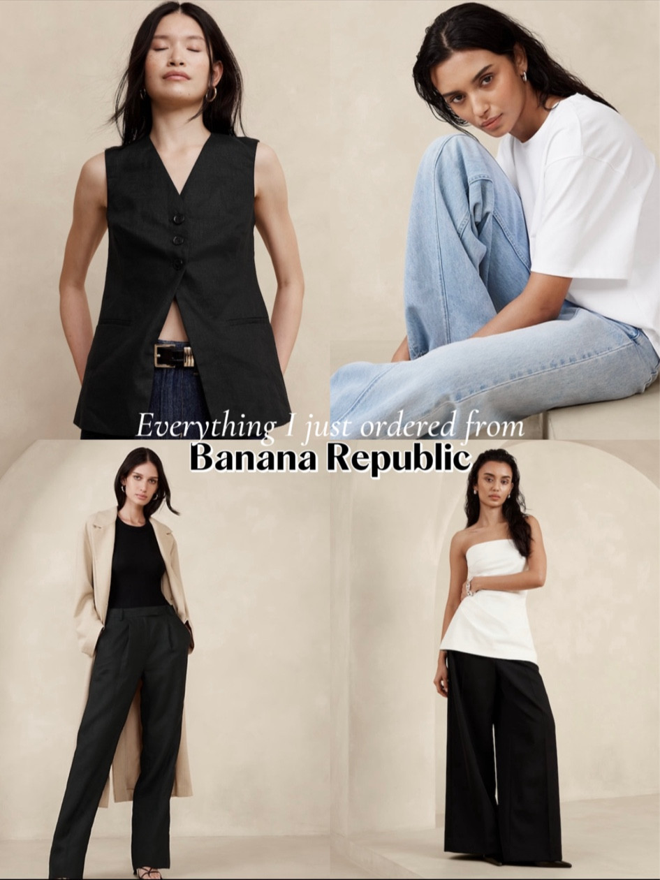 I love Banana Republic - their pieces are timeless, effortless and classic. Not mention at a great price. Here are some pieces I just picked up for this spring  