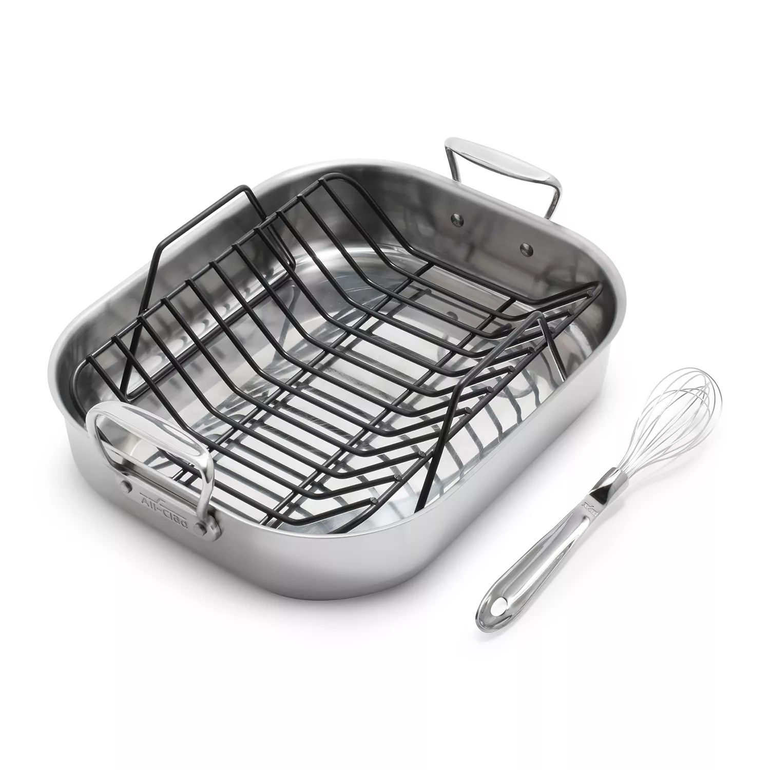 All-Clad Stainless Steel Roasting Pan with Nonstick Rack | Sur La Table