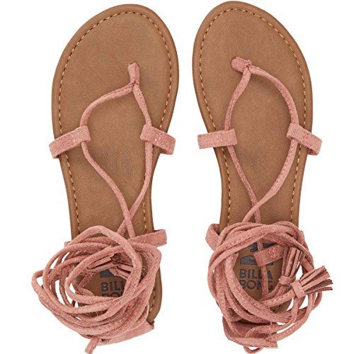 Billabong Women's Around the Sun Gladiator Sandal, Dusty Rose, 7 M US | Amazon (US)