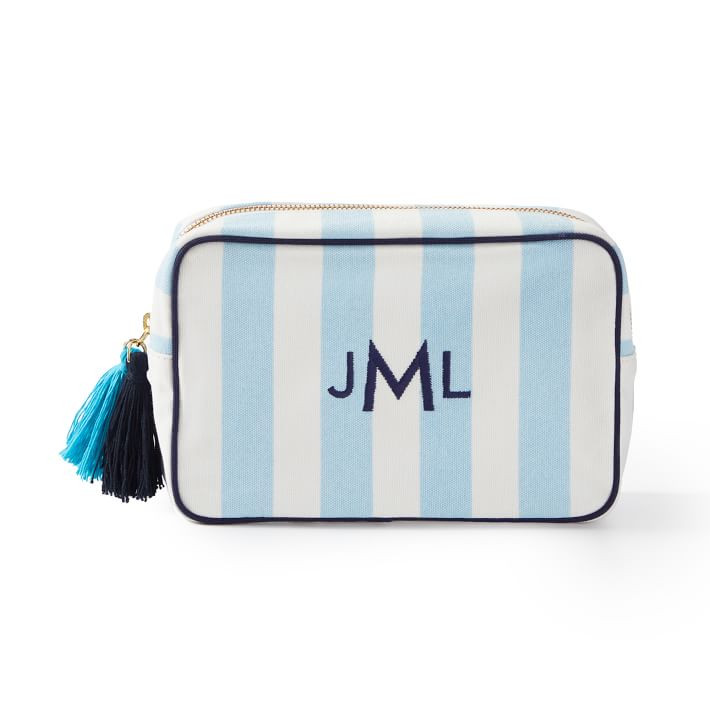 Cabana Stripe Travel Pouch | Mark and Graham