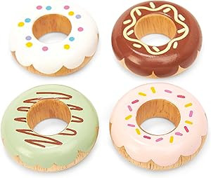 Le Toy Van - Educational Wooden Honeybake Pretend Play Doughnuts Set Toy Cakes | Gorgeous Pretend... | Amazon (US)
