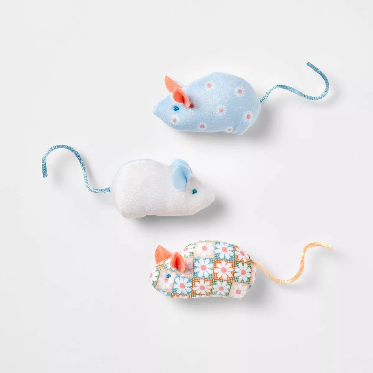 Spring Mouse Cat Plush Toy Set - 3pk - Boots & Barkley™ | Target