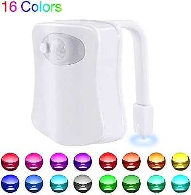 WEBSUN Toilet Night Light Motion Activated 16 Color Changing Led Toilet Seat Light 5-Stage Dimmer... | Amazon (US)