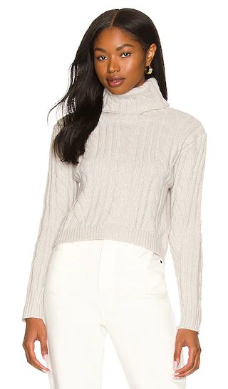 Gabbi Crop Sweater in Grey | Revolve Clothing (Global)