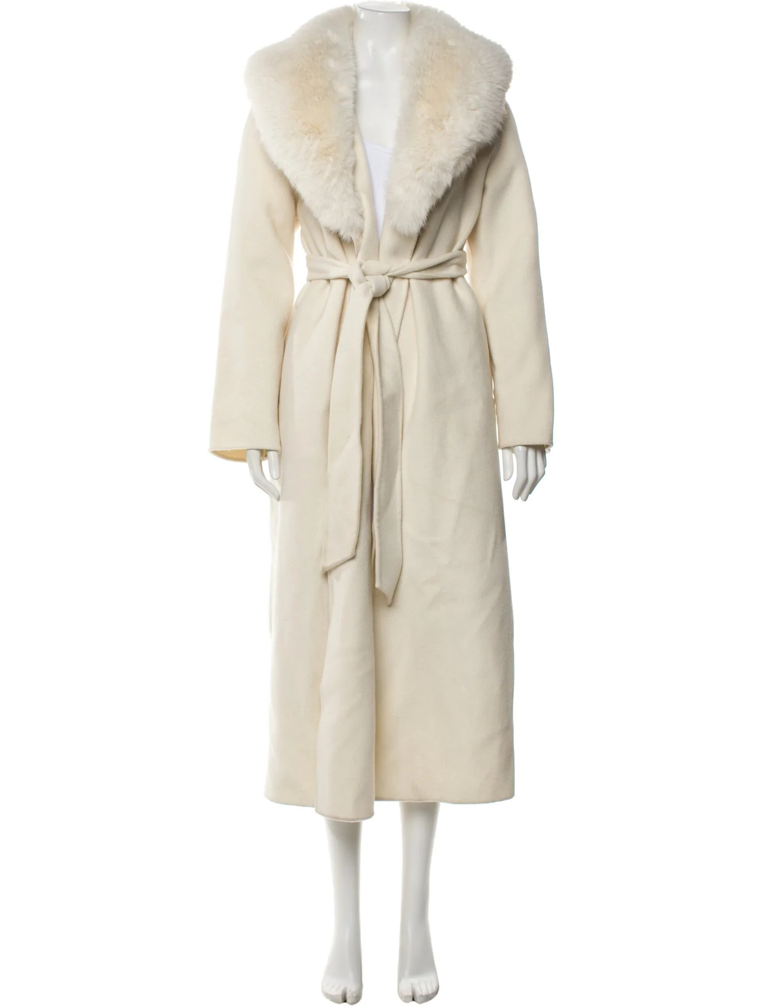 LoveShackFancy Wool Faux Fur Coat - Neutrals Coats, Clothing - WLOSH146455 | The RealReal | The RealReal