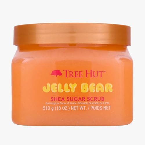 Tree Hut Jelly Bear Shea Sugar Scrub, Exfoliating, Hydrating & Moisturizing Body Scrub with Shea Butter & Nourishing Essential Oils, Smooth & Soften Skin, 18 oz | Amazon (US)