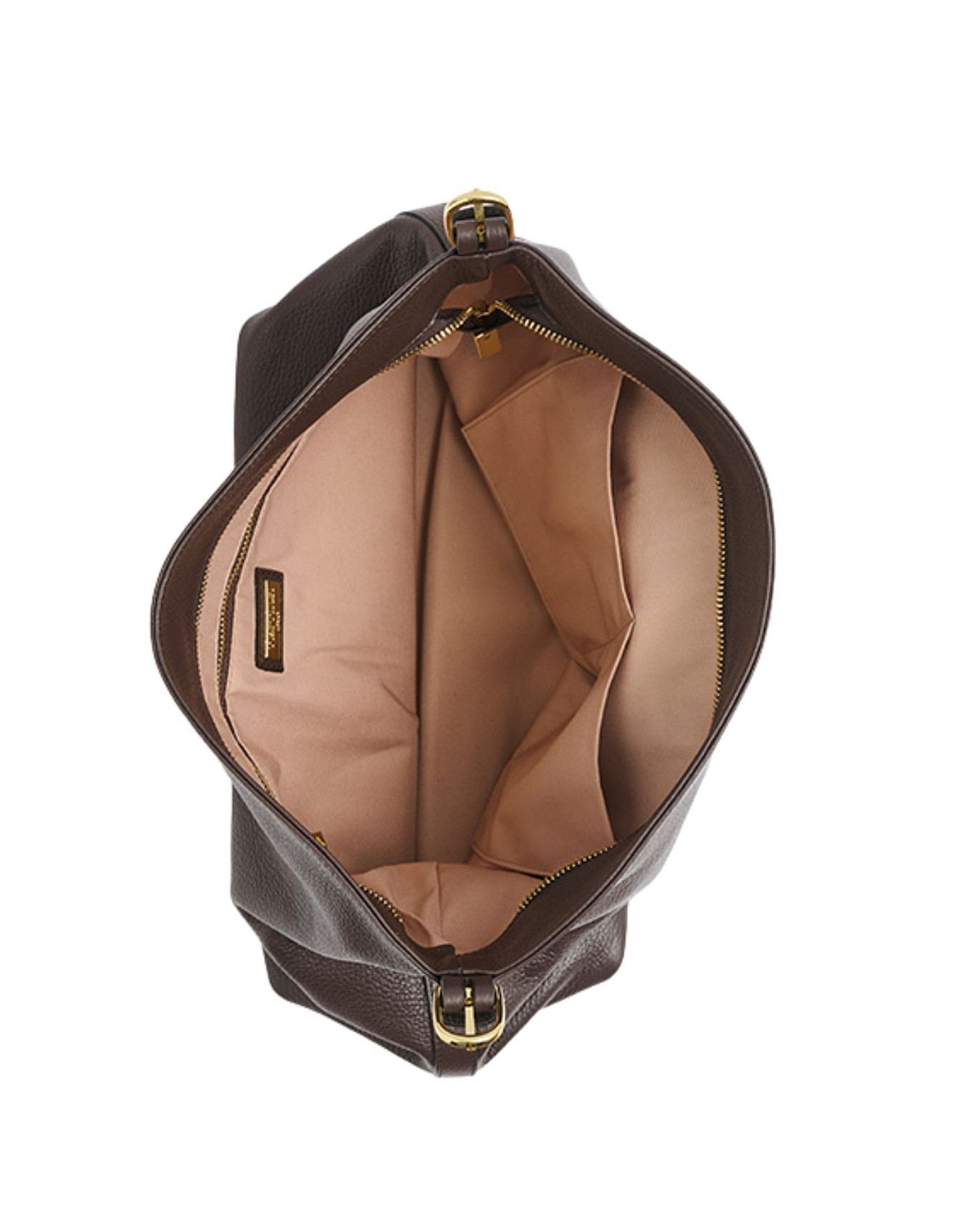 Serena Dark Chocolate Leather Hobo Bag | David Jones (Australia & New Zealand)