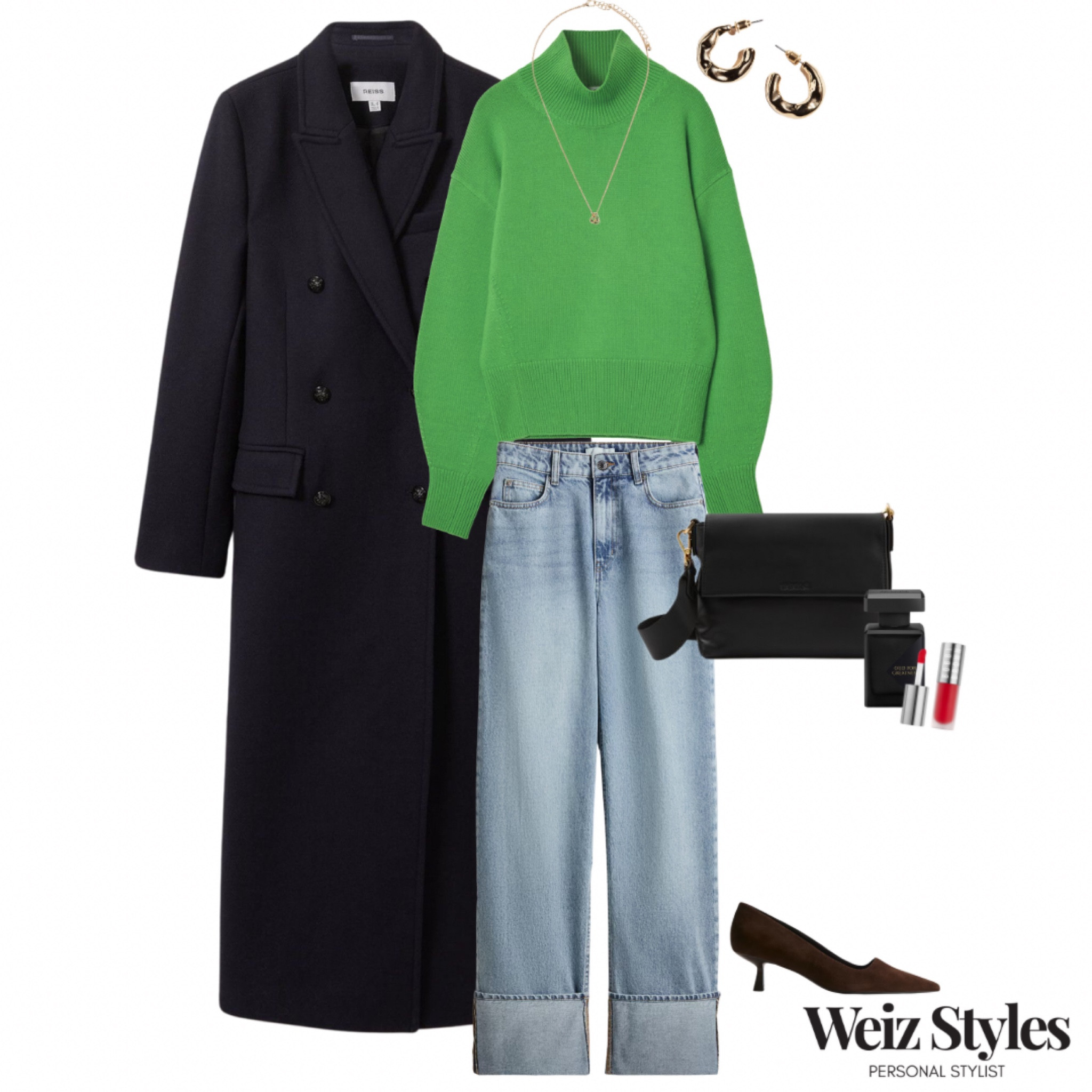 How fabulous is this bright green jumper!? 💚 a chic outfit idea to effortlessly blend this fun knit into your wardrobe, perfect for the new season ✨

Head to www.weizstyles.com to find out how I can help you on your style journey 💖

Louise x

Personal stylist, styling, ootd, neutral aesthetic, London, Weiz styles, shopping, outfit of the day, uk, confident, handbag, bag, perfume, fragrance, lipstick, lip, elevate your style, feel good, flat lay, shopping, high street, designer, ltk, autumn, autumnal, blue jeans, turn ups, denim, casual, chic, green jumper, knit, knitwear, pop of colour, roll neck, turtleneck, baby coat, wools, felt, formal, womenswear, every day, belt, gold hoops, earrings, kitten heels, mules, brown suede, handbag, cross body, black, leather, red lipstick, lippy, colourful, effortleds, minimal, shopping 

#LTKautumn #LTKstyletip #LTKuk