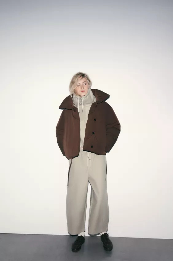 SHORT QUILTED ANORAK WITH WATER AND WIND PROTECTION | Zara UK