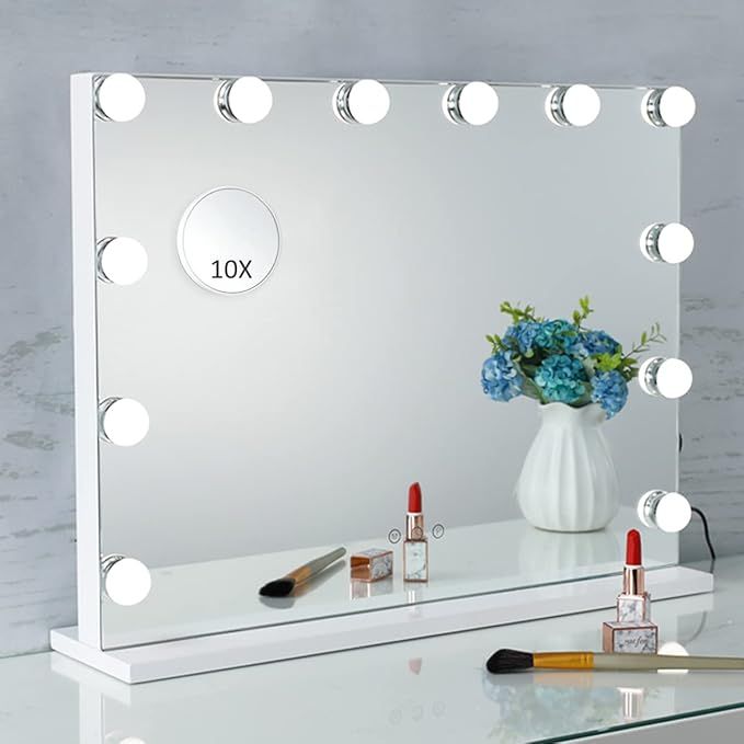 SHOWTIMEZ Vanity Mirror Makeup Mirror with Lights, Hollywood Vanity Makeup Mirror with 12 LED Lig... | Amazon (US)