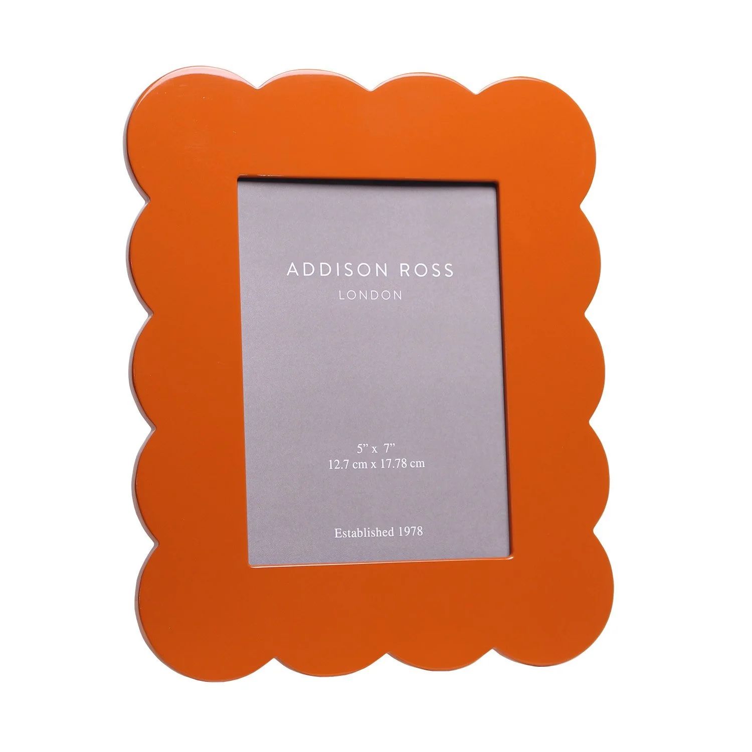 Orange Scalloped Lacquer Photo Frame | Addison Ross