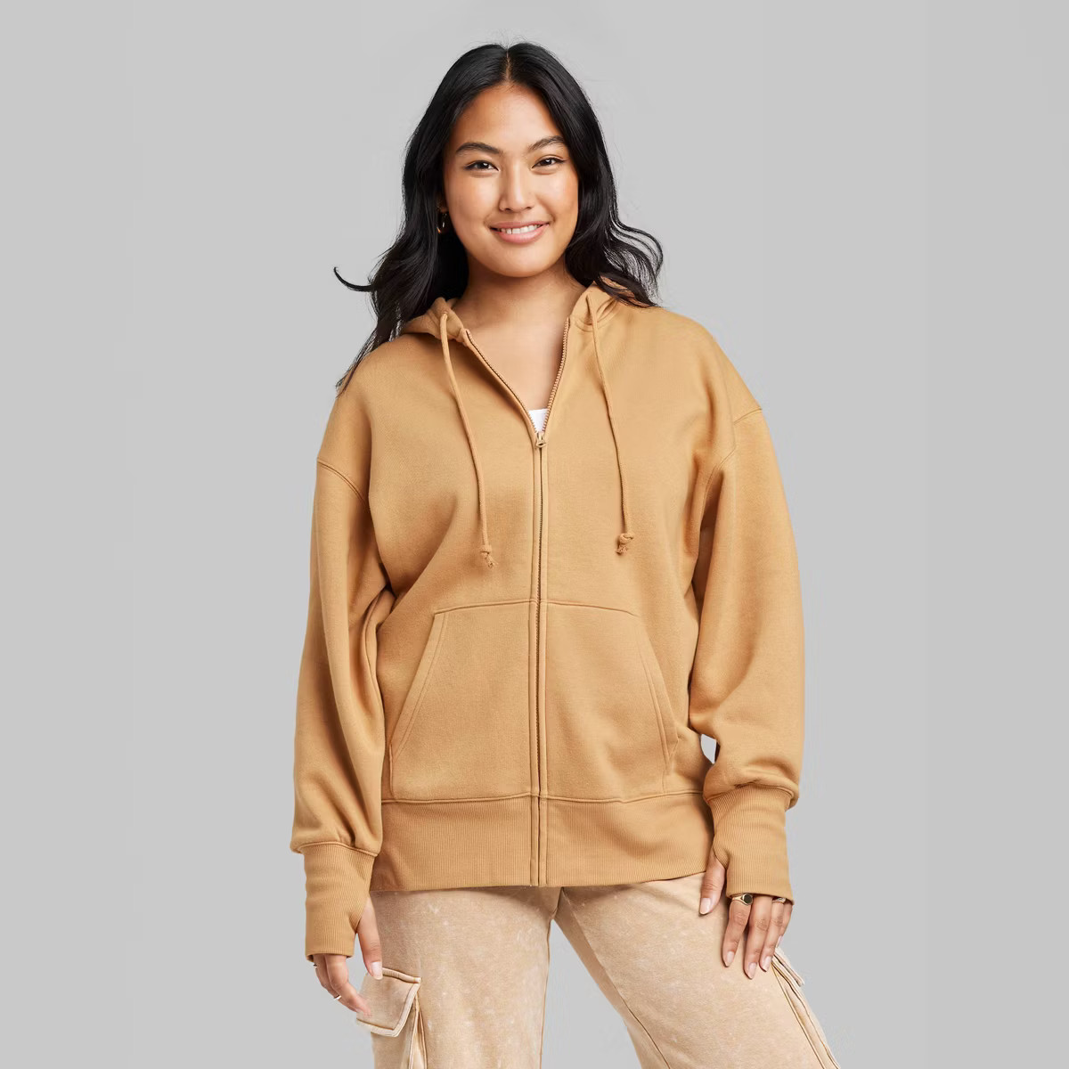 Women's Oversized Zip-Up Hoodie - Wild Fable™ | Target