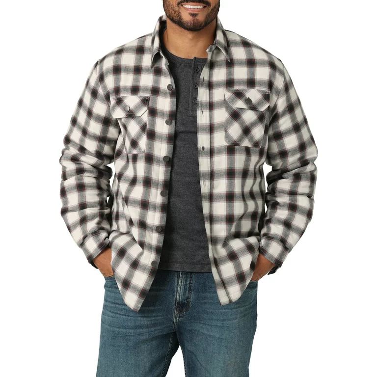 Wrangler Men's Long Sleeve Heavyweight Shirt - Walmart.com | Walmart (US)