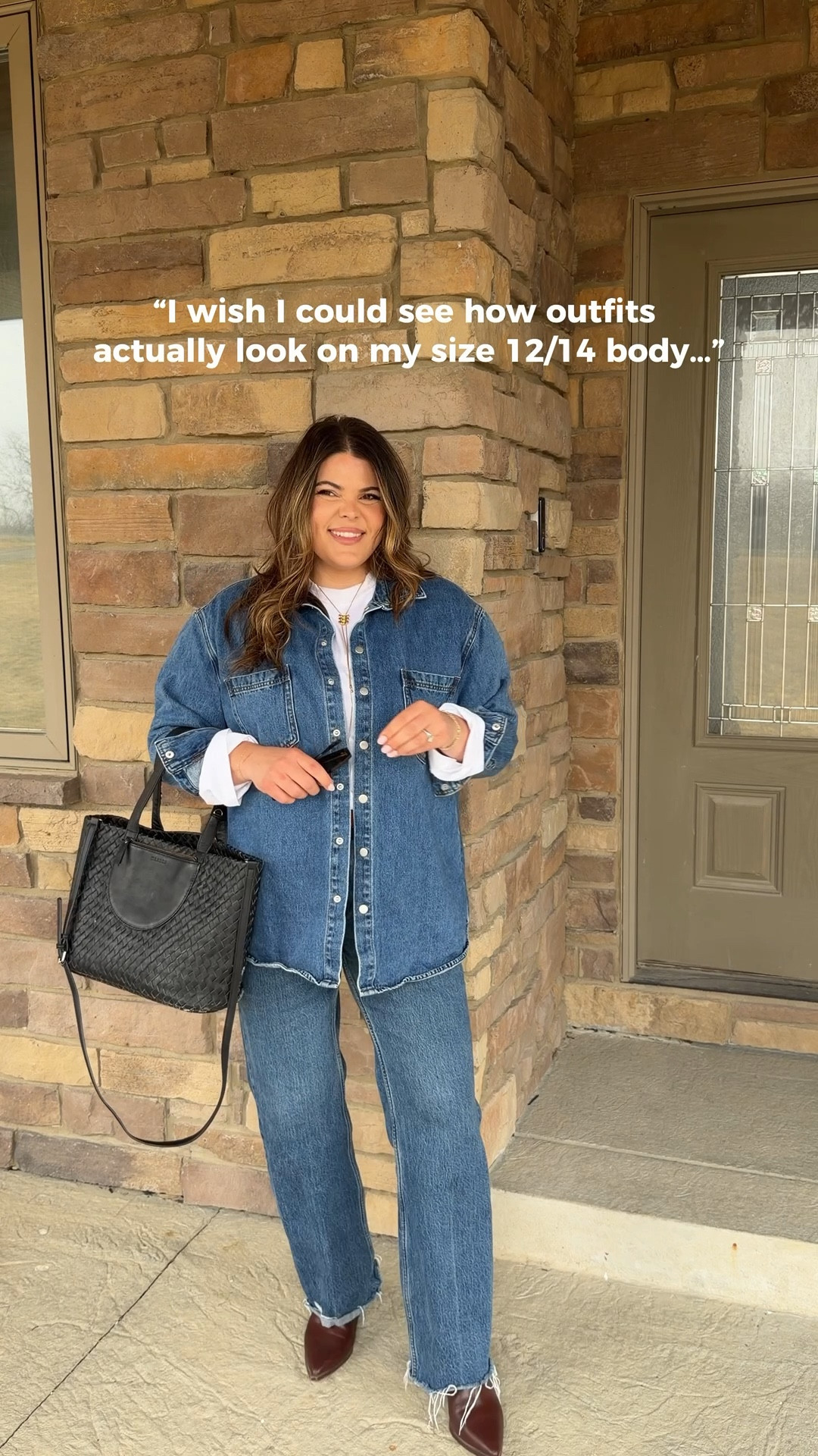 Anyone else used to make fun of Canadian tuxedos? Look at us now 😂 

the mirror pic is the easy part. because you deserve a fit check that actually looks like your life. follow so you don’t miss the next one. 🤍

Always get fit details when you comment need or ootd - because I 🫶🏼 to help you find clothes that make you feel confident 😘 

…..
Size 14 outfits, spring outfits, midsize mom



#LTKgrwm #LTKootd #LTKMidsize